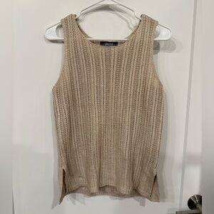 Tan summer knit tunic